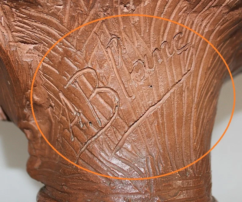 BUSTO DI TERRACOTTA FIRMATO A. BLANC