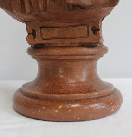 Important Buste de Femme en Terre Cuite, signé A. Blanc – Époque 1900