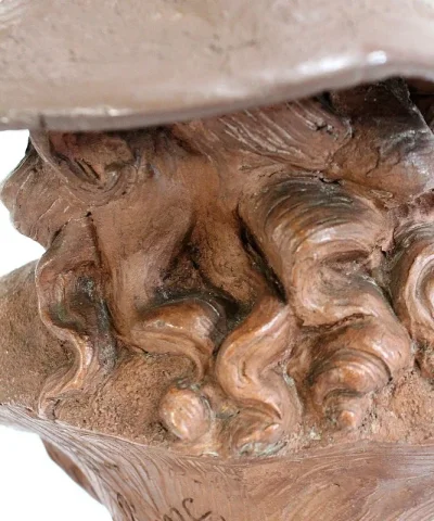 Important Buste de Femme en Terre Cuite, signé A. Blanc – Époque 1900