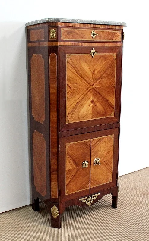 Petit Secrétaire en Bois précieux, époque Louis XVI – XVIIIe