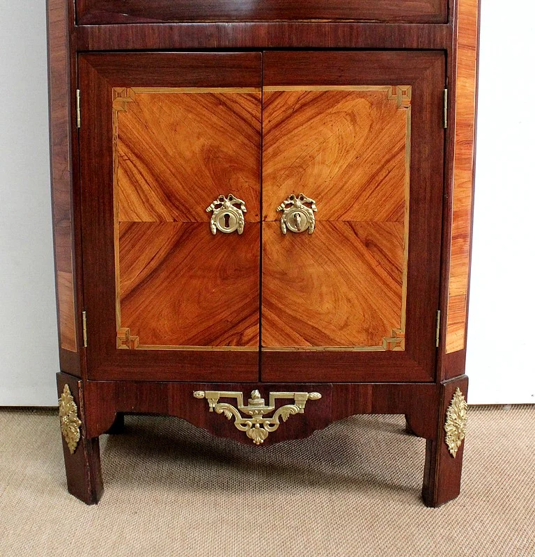 Petit Secrétaire en Bois précieux, époque Louis XVI – XVIIIe
