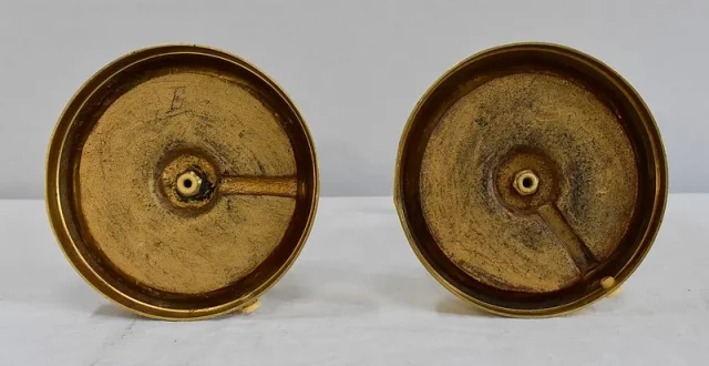 Paire de Flambeaux en Bronze Doré, style Louis XVI – Début XXe