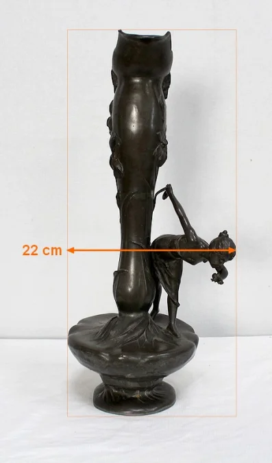 JUGENDSTIL-PERIODE VASE SIGNIERT P. JEAN