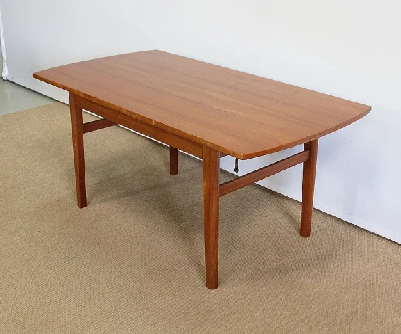 Table à système scandinave en Teck, modèle « Sesam » de Tingströms, par F. Ohlsson - 1960