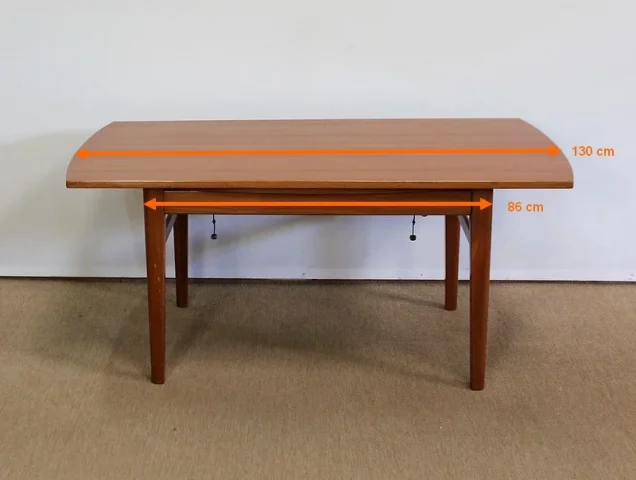 Table à système scandinave en Teck, modèle « Sesam » de Tingströms, par F. Ohlsson - 1960