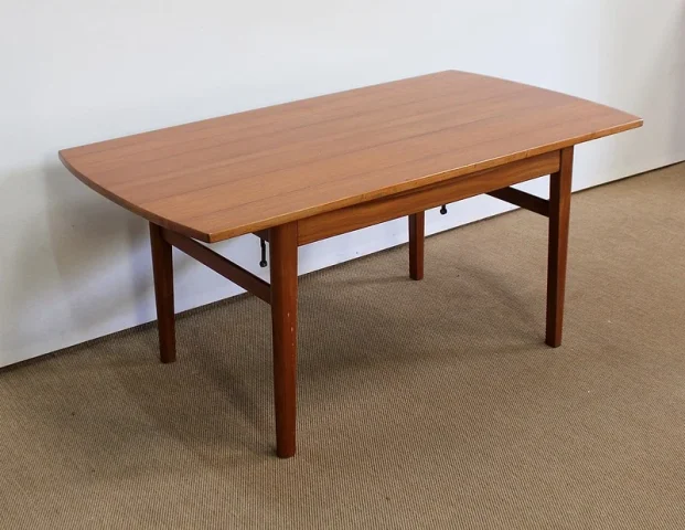 Table à système scandinave en Teck, modèle « Sesam » de Tingströms, par F. Ohlsson - 1960