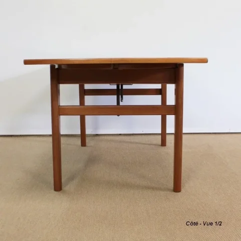 Table à système scandinave en Teck, modèle « Sesam » de Tingströms, par F. Ohlsson - 1960