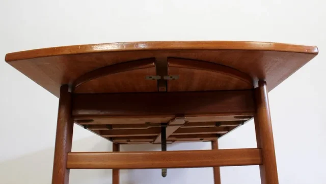 Table à système scandinave en Teck, modèle « Sesam » de Tingströms, par F. Ohlsson - 1960