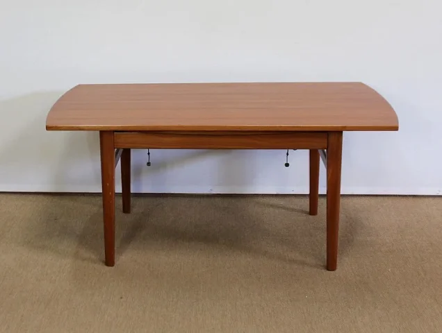 Table à système scandinave en Teck, modèle « Sesam » de Tingströms, par F. Ohlsson - 1960