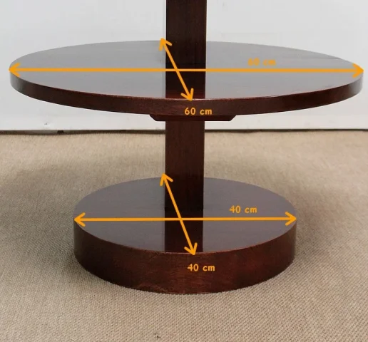 Table Basse en Acajou massif, époque Art Déco - 1930