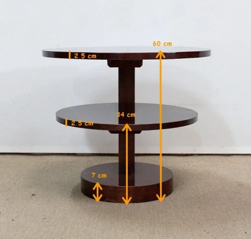Table Basse en Acajou massif, époque Art Déco - 1930