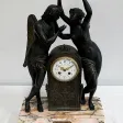Pendule en Régule « Psyché couronnant l’Amour » d’après Claude Michallon - 1900