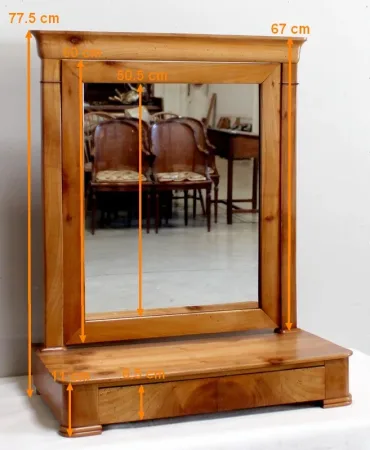 Psyché de Commode en Merisier Massif, époque Restauration – 1ère moitié du XIXe