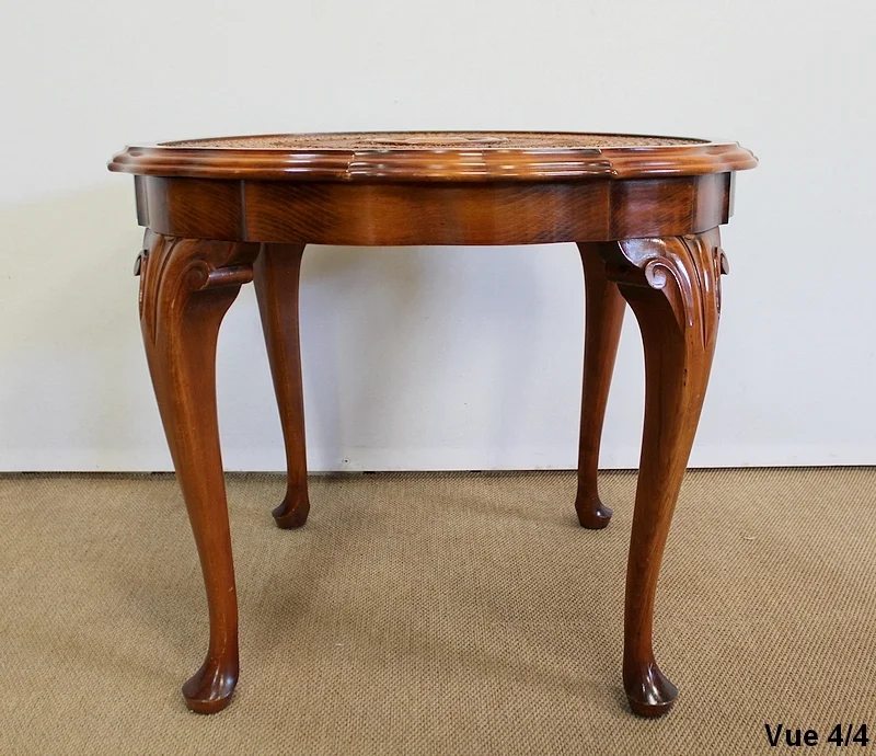 CHIPPENDALE STYLE TABLE  AND ARMCHAIRS
