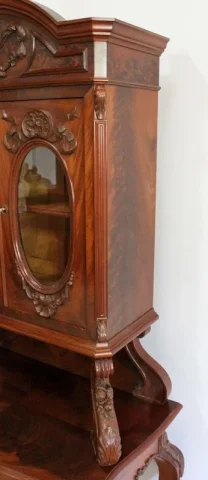 Écritoire Vitrine en Acajou massif, époque Napoléon III - 1850