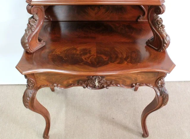 Écritoire Vitrine en Acajou massif, époque Napoléon III - 1850