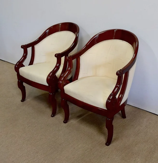 PAAR FRANZÖSISCHE RESTAURATION PERIOD SESSEL
