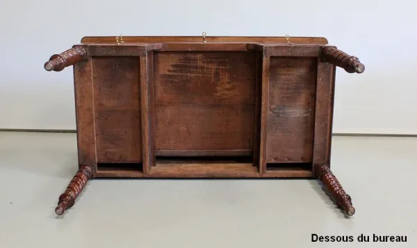 Bureau Plat en Acajou, époque Restauration – Début XIXe