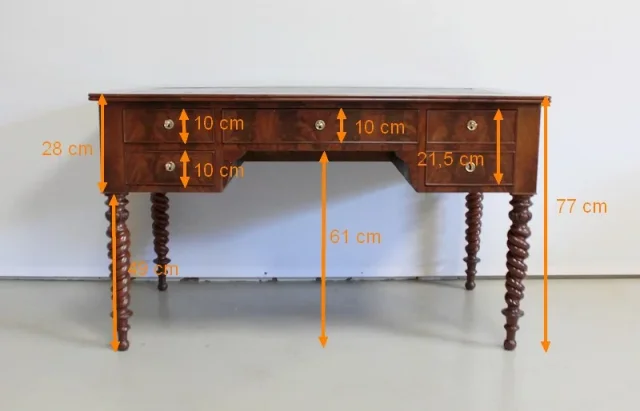 FRANSE RESTAURATIEPERIODE FLAT TOP BUREAU