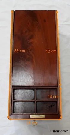 Bureau Plat en Acajou, époque Restauration – Début XIXe