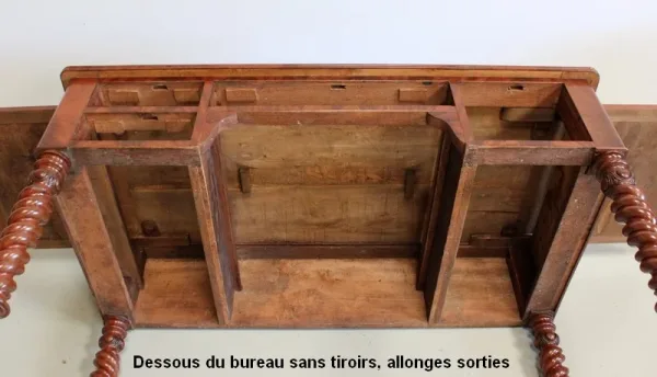 Bureau Plat en Acajou, époque Restauration – Début XIXe