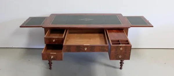 Bureau Plat en Acajou, époque Restauration – Début XIXe