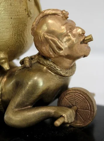 VERGULDE BRONZEN GROEP