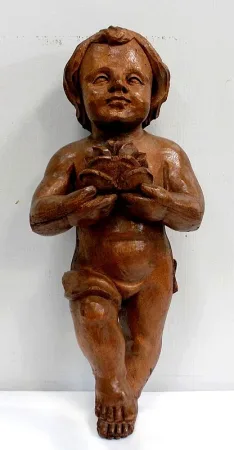 Ange en Bois Sculpté – Début XXe