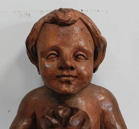 Ange en Bois Sculpté – Début XXe