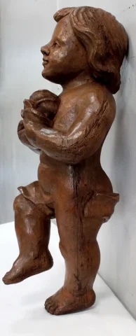 Ange en Bois Sculpté – Début XXe