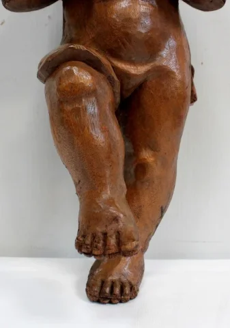 Ange en Bois Sculpté – Début XXe