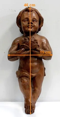 Ange en Bois Sculpté – Début XXe