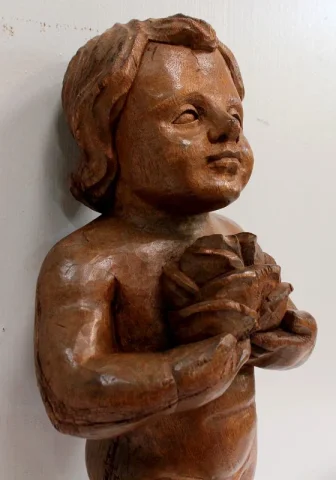 Ange en Bois Sculpté – Début XXe