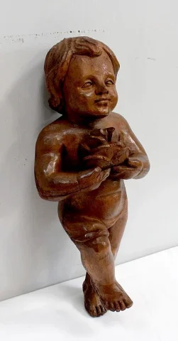 Ange en Bois Sculpté – Début XXe