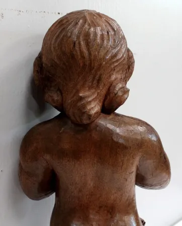 Ange en Bois Sculpté – Début XXe