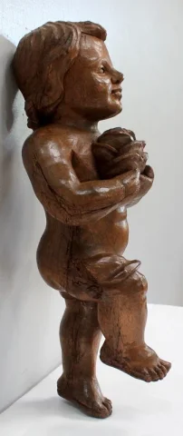Ange en Bois Sculpté – Début XXe