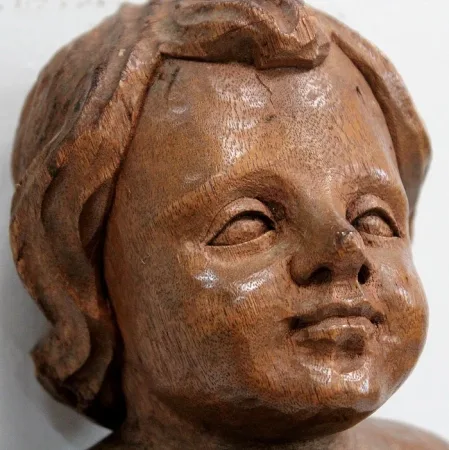 Ange en Bois Sculpté – Début XXe
