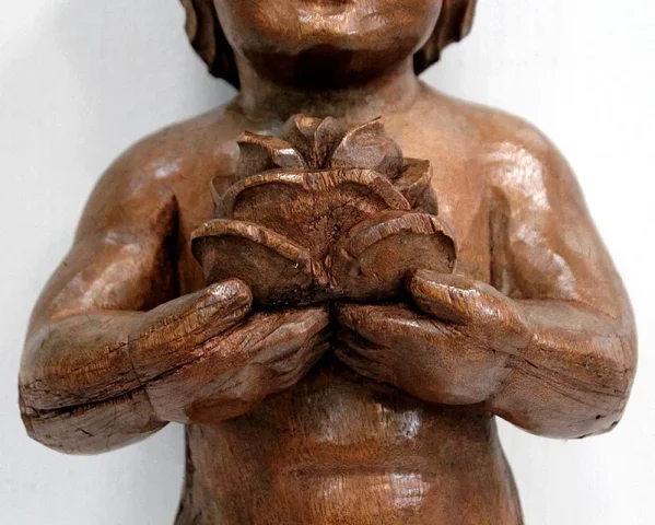 Ange en Bois Sculpté – Début XXe