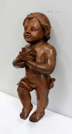 Ange en Bois Sculpté – Début XXe