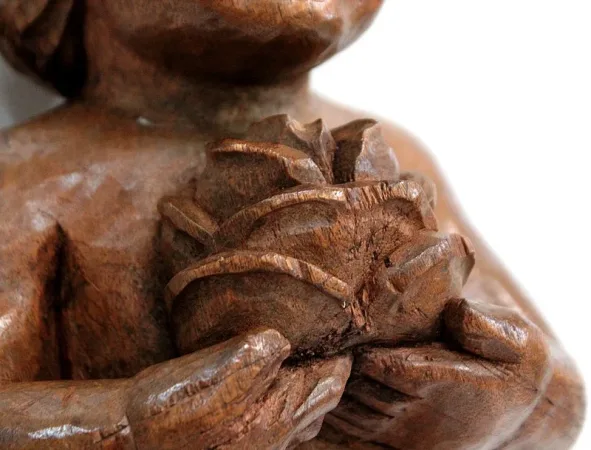 Ange en Bois Sculpté – Début XXe