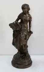 SCULTURA DI SPELTER di Louis-Emile CANA