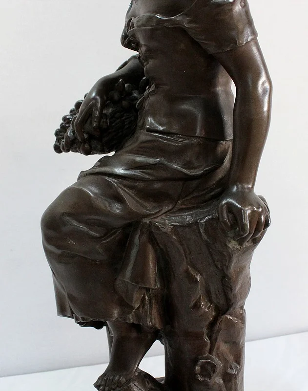 SPELTER SCULPTURE by Louis-Emile CANA
