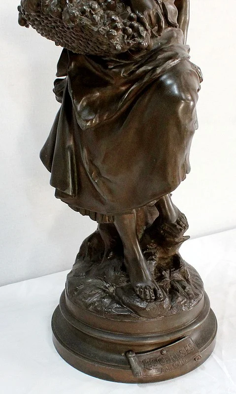 SPELTER SCULPTURE by Louis-Emile CANA