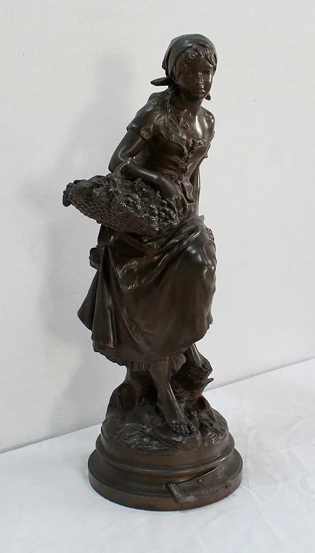 SPELTER SCULPTURE by Louis-Emile CANA