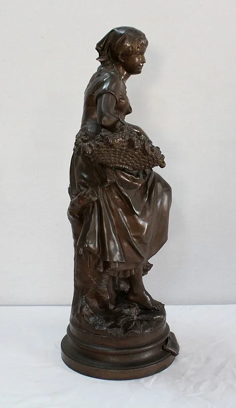 SPELTER SCULPTURE by Louis-Emile CANA