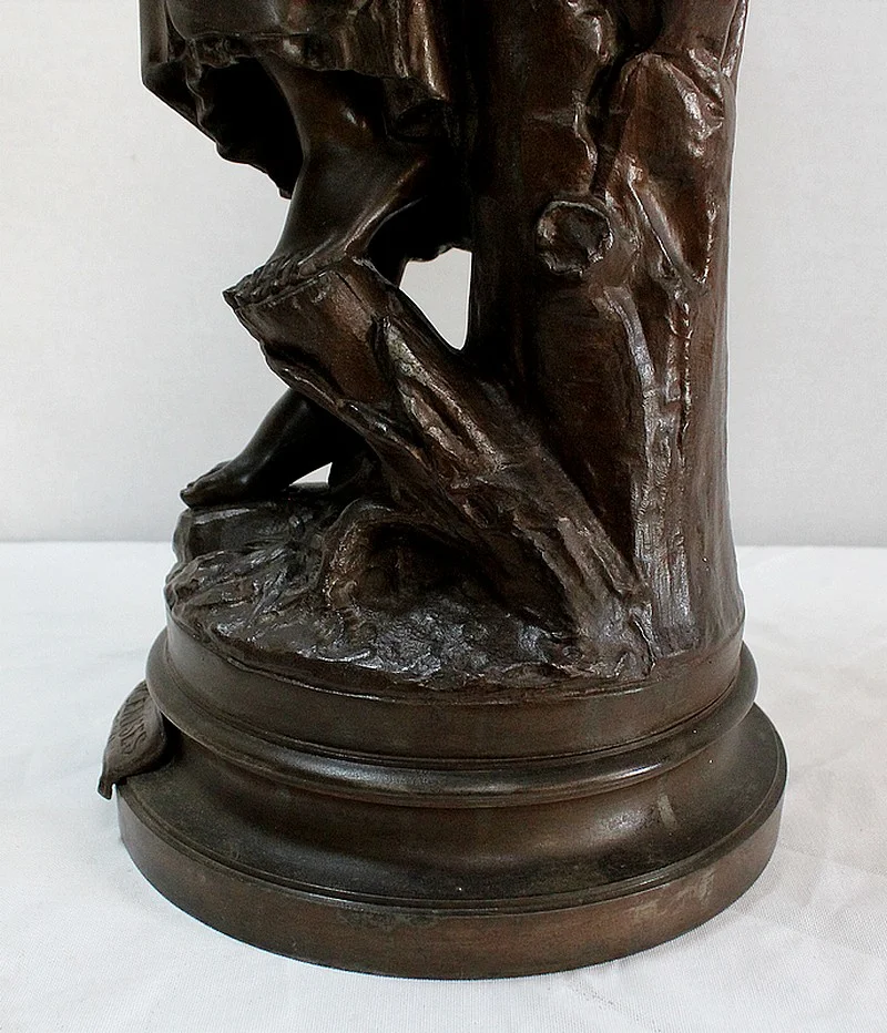 SPELTER SCULPTURE by Louis-Emile CANA