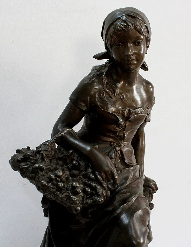 SPELTER SCULPTURE by Louis-Emile CANA