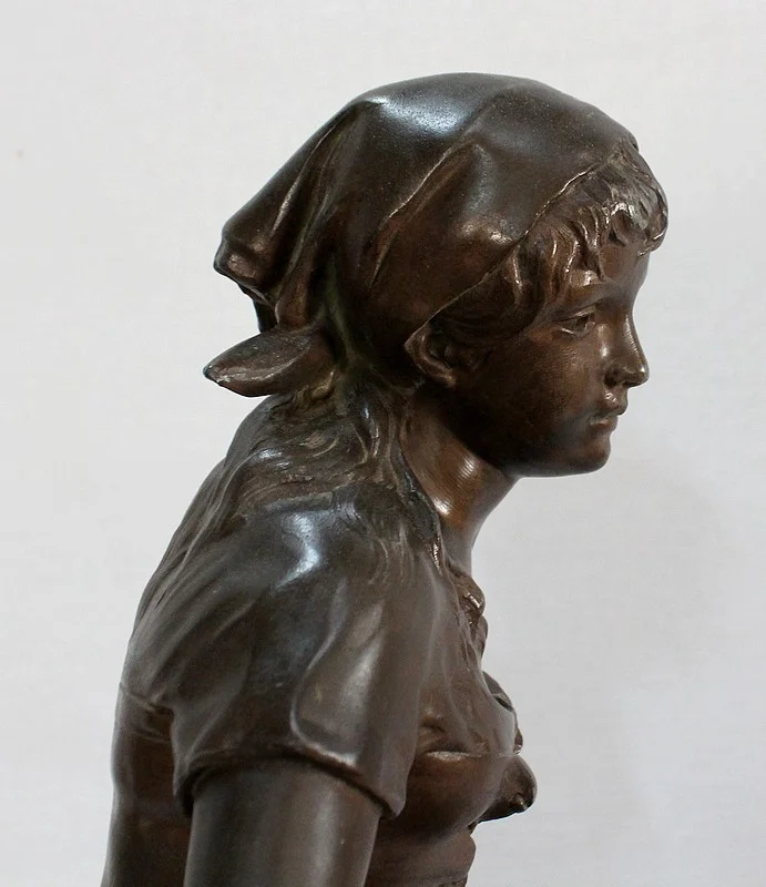 SPELTER SCULPTURE by Louis-Emile CANA