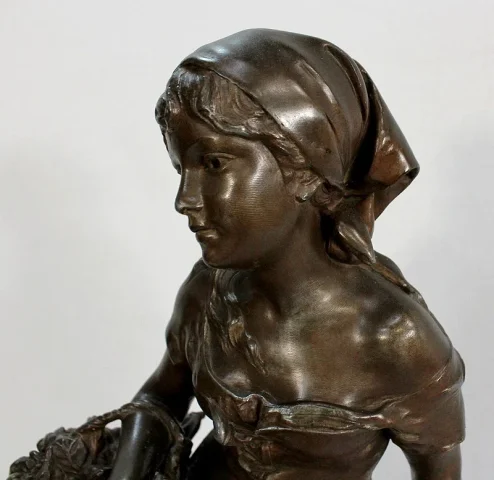 Important Régule « Les Cerises » par L-E Cana – Fin XIXe