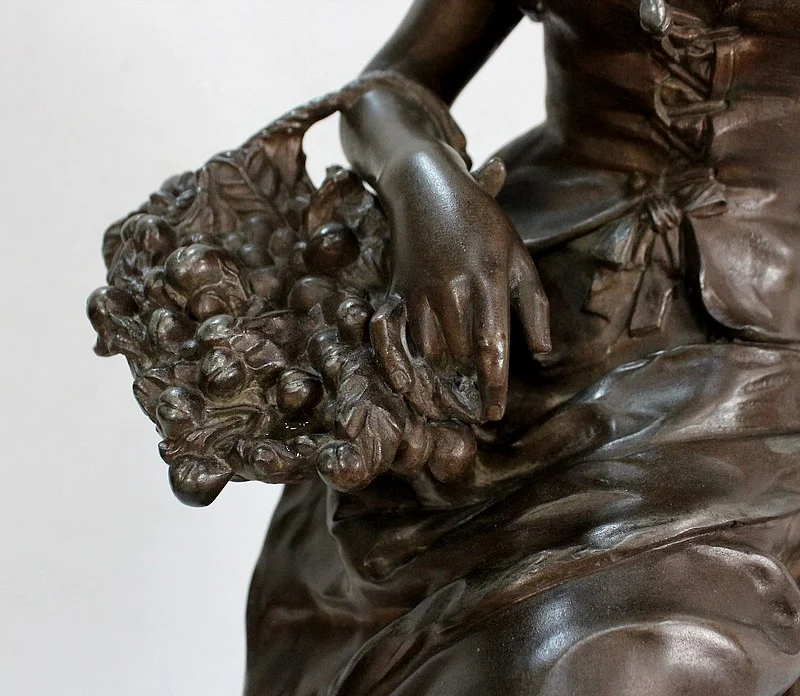 SPELTER SCULPTURE by Louis-Emile CANA